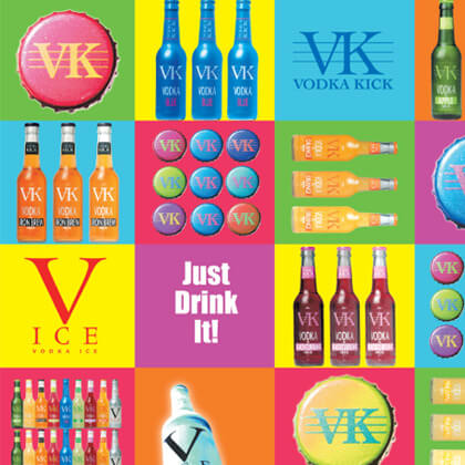 VK pop art poster